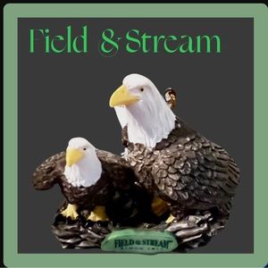 Field & Stream Holiday Ornament Bald Eagle Pair     KN-9